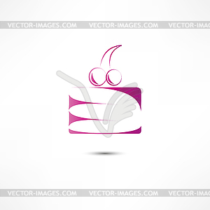 Cake Icon - vector image