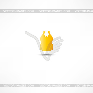 Chicken icon - vector clipart