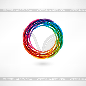 Abstract icon - color vector clipart