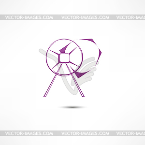 Бетонные Иконка смеситель - изображение в векторе