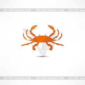 Crab Icon - royalty-free vector image