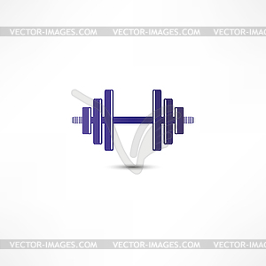 Dumbbell icon - vector clipart