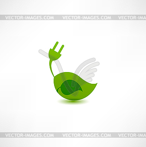 Green energy concept - vector clipart