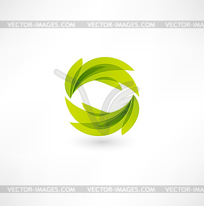 Leaf nature icon - vector image