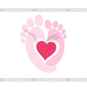 Baby Legs symbol - vector clip art