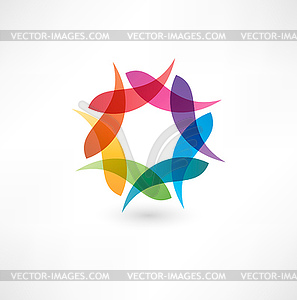 Business abstract icon - vector image
