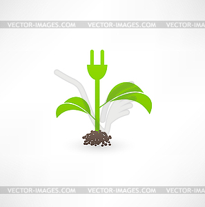 Eco green energy - vector image