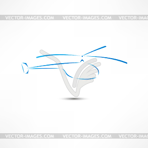 Helicopter Icon - vector image