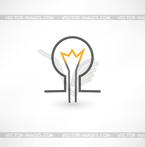 Light bulb - vector image