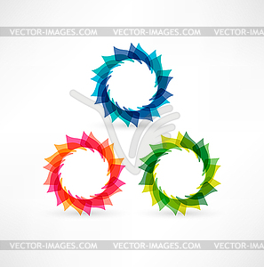 Business abstract icons - royalty-free vector image