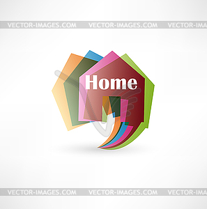 Real estate concept design element speech bubble - vector clipart