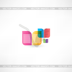 Book icon - vector image