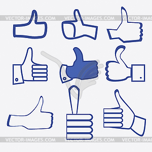 Like hand - vector clip art