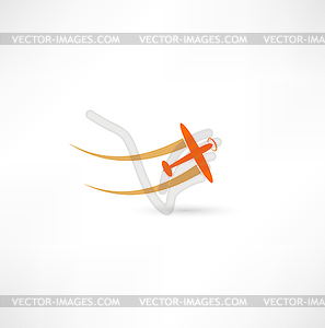 Airplane symbols - vector clip art