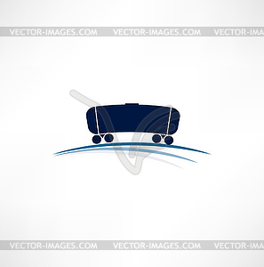 Tank car icon - vector image