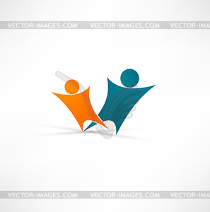 Success people icon - vector image