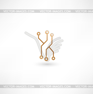 Чип Иконка - векторное изображение EPS