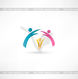 Family Icon - vector clipart