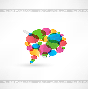 Abstract talking bubble - stock vector clipart