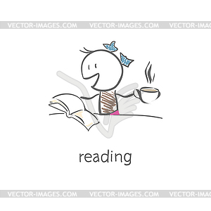 Reader - vector image