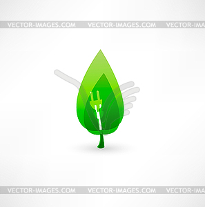 Green energy concept - vector clipart