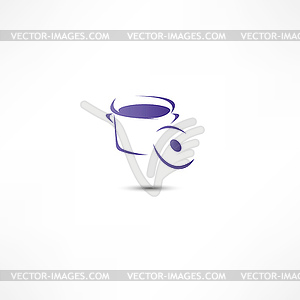 Pan Of Food Icon - vector clipart