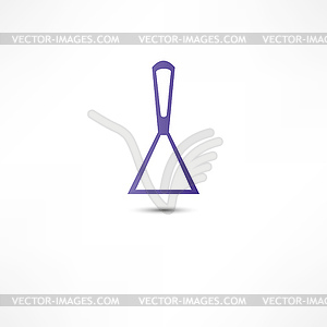 Spatula putty icon - stock vector clipart