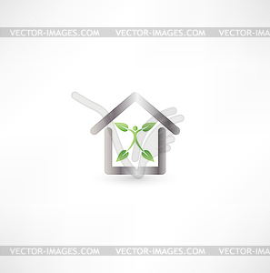 Eco and metal - vector image