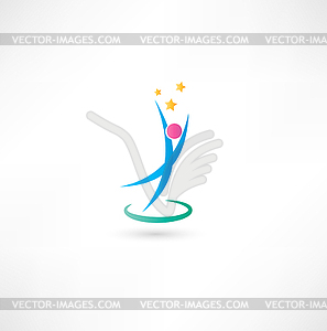 Success people icon - vector image