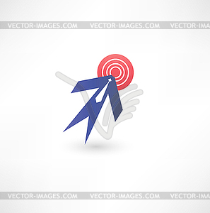 Success people icon - vector clipart