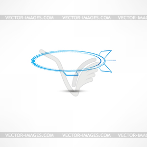 Airship Icon - vector clipart