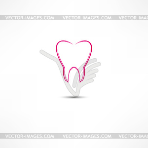 Tooth Icon - vector clip art