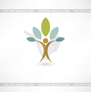 Eco people - vector image