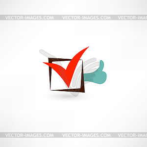 Choice icon - vector EPS clipart