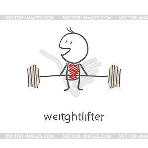 Weightlifter - vector image