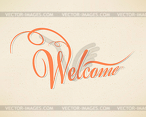Welcome - vector clip art