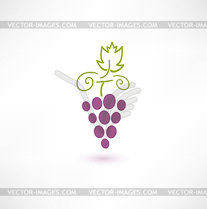 Вино виноградное - изображение в векторном формате