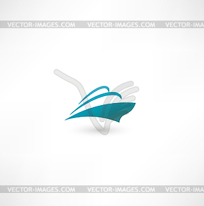 Ocean Liner. Cruise Ship - vector image