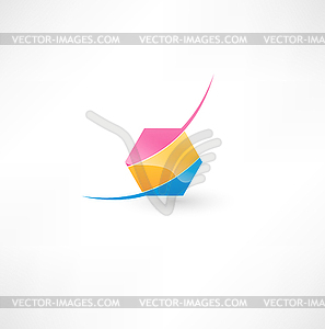 Business abstract icon - vector image