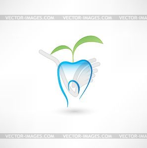 Healthy tooth icon - vector clip art