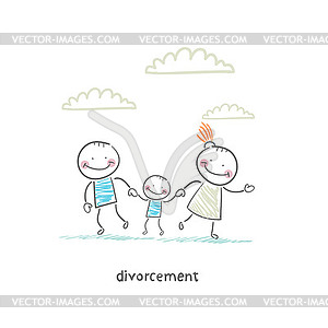 Divorcement - vector clipart