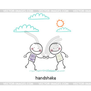 Handshake - vector image