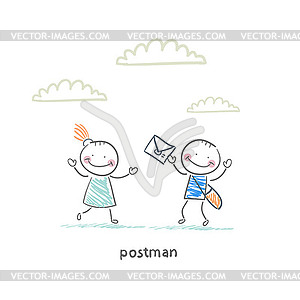 Mailman - vector clip art