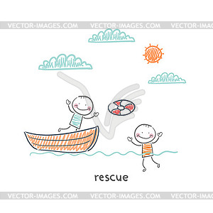 Rescuer - vector image