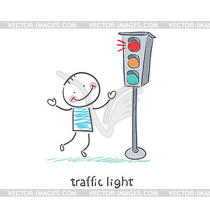 Traffic light - vector image