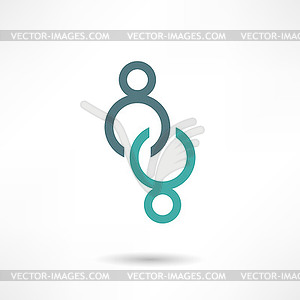 Business icon. Handshake. Transaction - vector image