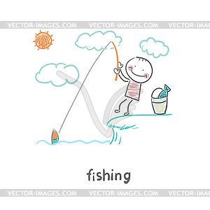 Fishing - vector clipart