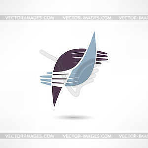 Business icon. Handshake. Transaction - vector clip art