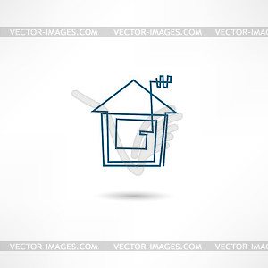 Real estate icon - vector image