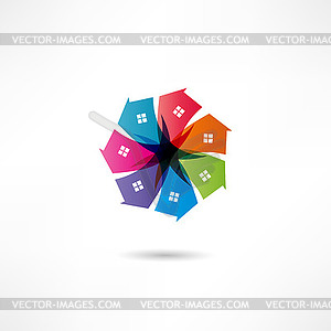 Real estate icon - vector clipart